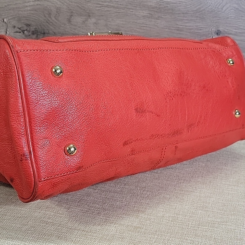 DKNY Red/Orange Leather Handbag - Picture 9 of 16